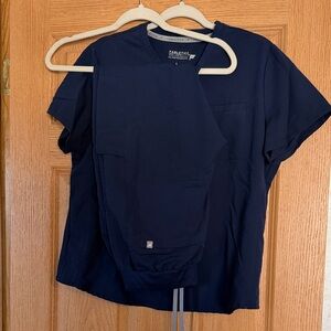 Fabletics Navy Scrub Set